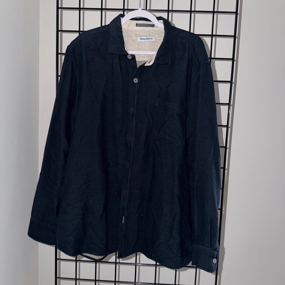 Tommy Bahama Men's Navy Shirt Jacket